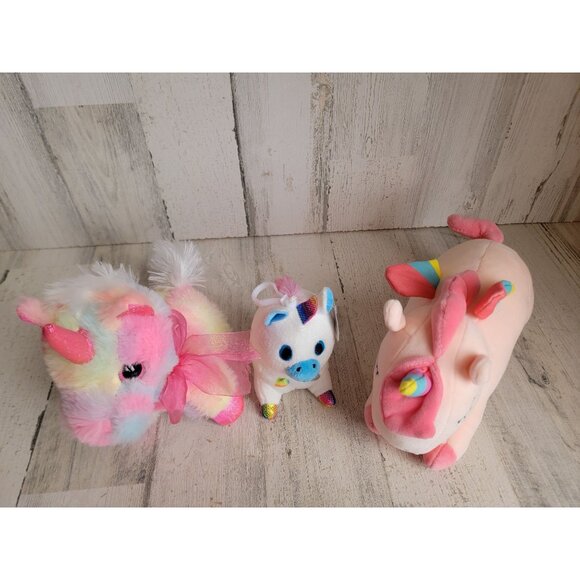 Variety stuffed animal unicorn pink plush set toy - Picture 3 of 7